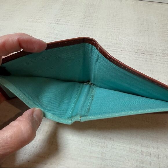 Fossil Small ID Wallet with Teal Cord (stretched) - Picture 8 of 16